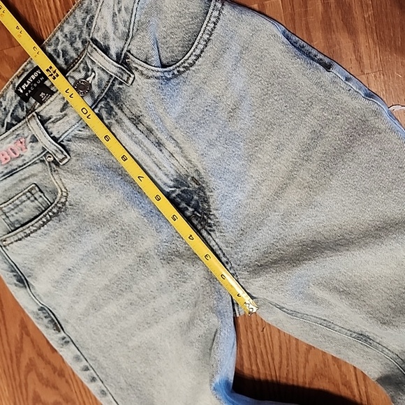 Y2K Playboy pacsun cheeky jeans size 25 festival 80/90 vintage Painted, - Picture 6 of 9